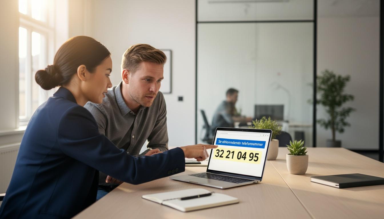 Se virksomhedens telefonnummer